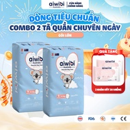 [Combo of 2] Aiwibi Standard Diapers/Pants for Babies Breathable, Fast Absorbent - Large Pack M/L/XL