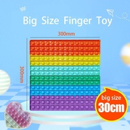 【Buy 1 get 1 free gift】pop it ใหญ่ 30ซม ของเล่น Fidget Toy ของเล่นปุ่มกดซิลิโคน Foxmind สี่เหลี่ยมจัตุรัส Pop It ของเล่นบีบ ซิลิโคนสีรุ้งขนาดใหญ่. เสริมการศึกษาเด็ก Pop Bubble Sensory Fidget Kids Toy Push Bubble Stress Relief ของเล่นสําหรับ
