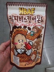 Hbaf Coffee Biscuits Almond อัลมอนด์อบกรอบ เคลือบครีมรสกาแฟ 190กรัม