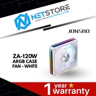 JONSBO ZA-120W ARGB CASE FAN - WHITE - 6970620554457