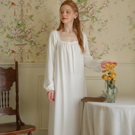 New store opening 50% discount for only three daysCotton Night Dress Womens Solid Color Long Sleeve 