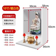 HY-$ Wall-Mounted Buddha Small Altar Wall-Mounted Altar Shrine with Door God of Wealth Guanyin Cabinet Economical Househ