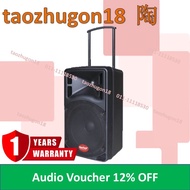 BareTone (MAX15RC) 15'' Active Portable Rechargeable Speaker 15 Inch ADO12