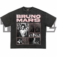 HITAM Bruno MARS Oversize T-Shirt | Black Wash | Bruno Mars Aesthetic T-Shirt | Men's Women's Tops | Unisex Boys And Girls Clothes | Washing Music T-Shirt