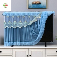 RADIV TV Dust Cover, 32/37/42/47/52/55inch Ultra-thin TV Protective Cover, Breathable Wave Edge Dust
