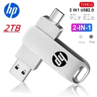 Hp 2-in-1 typec Mobile Phone u Disk 2TB Dual-Drive Flash Drive High-Quality USB High-Speed 1TBMemory