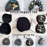 【Ready】For EPOS Impact 760  Headphone Case Cartoon Simple Headset Earpads Storage Bag EVA Casing Box