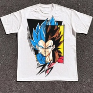 220g Heavyweight Pure Cotton, Super Saiyan Blue Goku And Super Saiyan God Vegeta Split - Image T - S