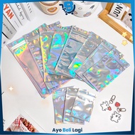 EC Retail Ziplock Hologram Foil Clip Multipurpose 7X10CM Plastic Clip Hologram Flat Packaging Food W