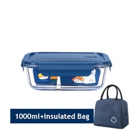 Microwave Bento Lunch Box Bekas Makanan Lunch Bag Thermal Lunch Box Set Insulated Lunch Bag Glass Lu