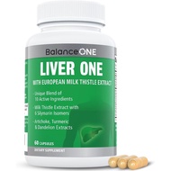 Balance ONE Liver Support Supplement with Milk Thistle Extract, Dandelion Root & Molybdenum – Natura