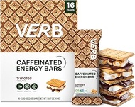 Verb Energy - Caffeinated Energy Bars S'mores 110-Calorie Low Sugar Snack Bar - Nutrition Bars - Veg