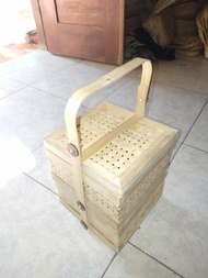 Rantang Bambu 2 susun 20cm Hampers Lebaran Murmer