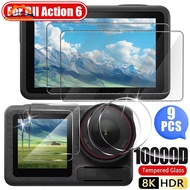 [AUTO&3C]Front & Back & Camera Full Cover Screen Protectors Applicable for DJI Osmo Action 6 | HD Sh