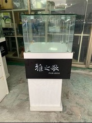 非凡二手家具 【全館自取價】烤白 2尺玻璃展示櫃*櫃台*吧檯*珠寶櫃*手機櫃*飾品櫃*擺飾櫃*收納櫃*玻璃櫃