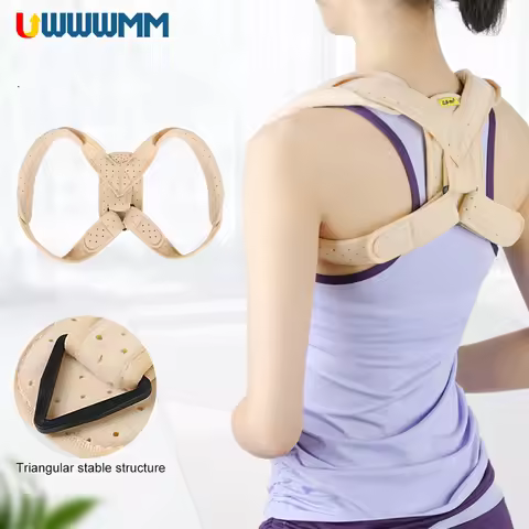 1Pcs Back Brace Posture Corrector Adults Adjustable Back Support Hunchback Correction Pain Relief Ba