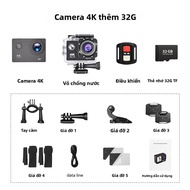 Camera Hành Động WiFi 4K Quay Video Ngoài Trời 4K/30FPS 2.0 170D GPS 4X Zoom Camera Thể Thao Chống N