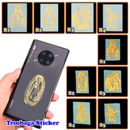 RMC6149 2/4pcs Catholic Tembaga Sticker DIY Protection Jesus Mary St Benedict
