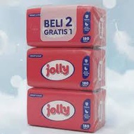 JOLLY TISSUE CONTENTS 3 Boxes 180 SHEETS 2 PLY FACIAL TISSUE HOME CARE SUPPLIES PAPER TISSUE