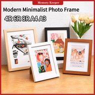 4R, 6R, 8R, A4, A3 Wooden Photo Frames Home Wall Hanging Photo Frame Certificates Photo Frames Photo
