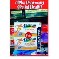 Centrum Energy Multivitamin-Multimineral Plus Vitamin C & E 60s x2 | Ready Stock