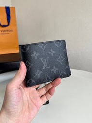 💯new LV Multiple Wallet 黑色 男款 銀包