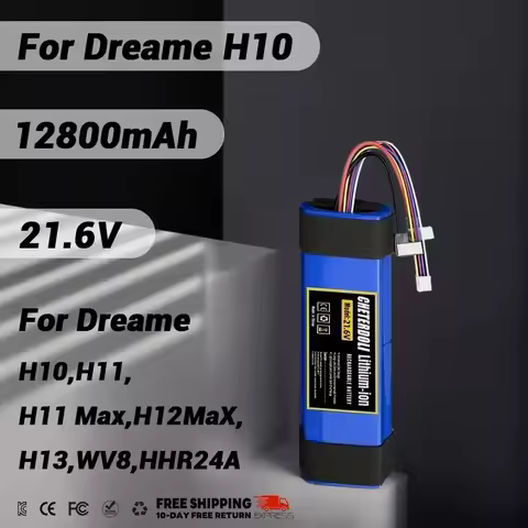 21.6V 100% Original 12800mAh Rechargeable Battery for Dream H10, H11, H12, H11MAX, M13, H12S, VWV8, 
