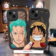 ZORO LUFFY CUSTOM BLACK WAVE SOFTCASE FOR A03 CORE A03S A04 A7 A8 A9 A11K Y12S Y15 Y15S 9 PRO+ 10 A2