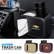 Car interior High-quality car tissue box leather storage box For Chevrolet Trax Cruze Malibu Camaro 
