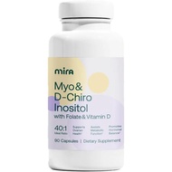 Mira PCOS Supplement, Inositol for Hormonal Balance, 90 Capsules