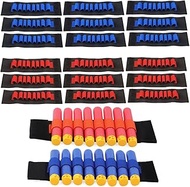 Compatible with Nerf Guns Darts - 20 PCS Party Supplies Toy Gun Accessories Wrist Ammo Holders EVA Soft Bullets Gun Wrist Belt Band Strap Compatible with Nerf N-strike Elite Series Blasters (No Darts)