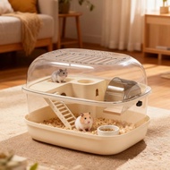 Taiwan Hot Sale💖99 Free Shipping💖Luxury Double-Layer Transparent Golden Hamster Acrylic Villa Oversi