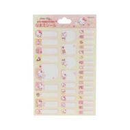日本製造 Sanrio 貼紙 防水層壓貼紙 名字貼紙 Sanrio  Hello Kitty   姓名文具貼紙 平行進口