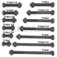 NC 7/ 16 x 4" Black / NC 7/ 16 x 4 inch Black TMS BrandBN