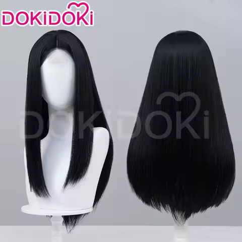 IN STOCK Alice Wig Game Alice Madness Returns DokiDoki Women Long Black 55cm Hair Halloween Alice Co