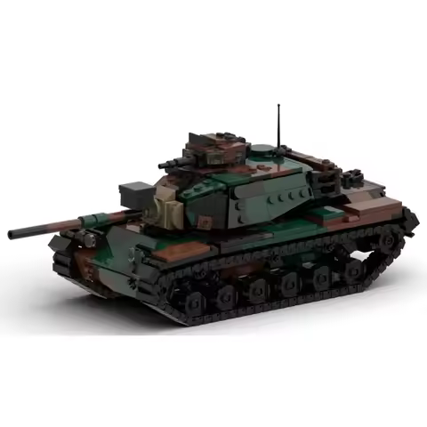 WW1 M60 Military Vehicles Tank Sets Pattons Army Vehicle Model Building Blocks DIY Brick Kids Toys C