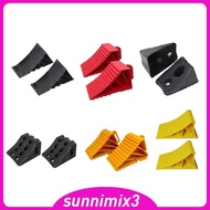 [Sunnimix3] 2Pcs Wheel Chocks Easy Removal Professional Repair Parts Assembly Replacement Tire Stopper for Trailer Truck Camper RV Car