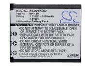 Replacement Battery for Casio Exilim EX-FC500, Exilim EX-ZR50, Exilim EX-ZR55 fits NP-160(1050mAh / 