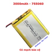 Pin sạc Lipo Polymer - Pin Lithium 3.7V (có mạch bảo vệ sạc)