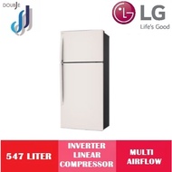 LG 547L Beige Top Freezer Refrigerator Fridge GN-C702HQCM