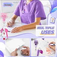 FANSIN1 Nurse Pen Pack, Lanyard Keychain Portable Nurse Badge Set,  ID Badge Reels Durable Retractab