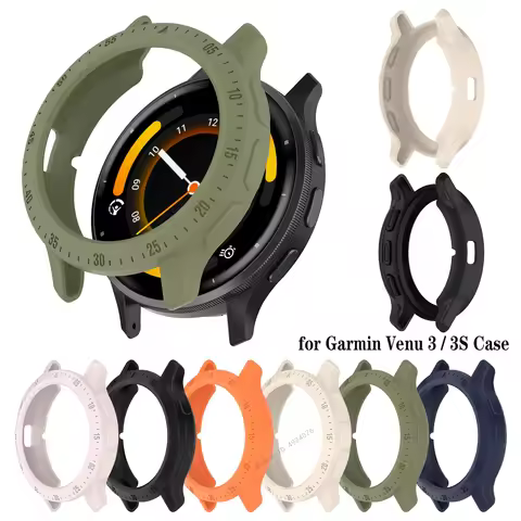 TPU Hollow Case For Garmin Venu 3 / 3S Screen Protector Bumper Protective Cover for Garmin Venu 3 3S