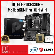 MSI B560M Pro-VDH WiFi B560 LGA1200 MOTHERBOARD + Intel 10TH / 11TH GEN CORE I3 / I5 / I7 / I9 CPU C