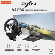 【SG】PXN V3 PRO Gaming Racing Steering Wheel Simulation Games PC XBOX PS4 Nintendo Switch