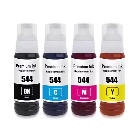 544 T544 Premium Color Compatible Bottle Water Based Refill Tinta Ink for Epson EcoTank L1210/L1250/