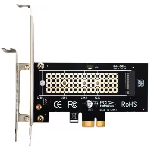 M.2 PCIe X1 Adapter with M.2 Screw for M.2 PCIe 4.0/3.0 SSD, PCIe X1/X4/X8/X16 Lane Installation, bu