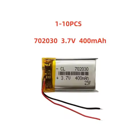 702030 3.7V 400mAh Small Size Lipo Rechargeable Battery Lithium Polymer For MP3 Bluetooth MID headse