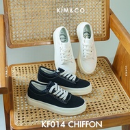 KIM&CO. Chiffon(KF014W) รองเท้าผ้าใบกันน้ำ แฟชั่นผู้หญิง เสริมส้นกันน้ำ สไตล์มินิมอล พื้นนุ่มสบาย ไม