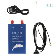 Will RTL2832U+R820T2 100KHz-1 7GHz UHF VHF HF RTL USB Tuner Receiver AM FM Radio