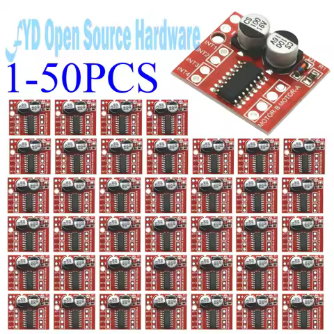 1-50PCS DC Motor Drive Module Reversing PWM Speed Dual H Bridge Stepper Motor Mini Victory L298N
